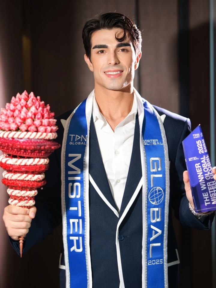 Español Alejandro Ortega ganó el Mister Global 2025