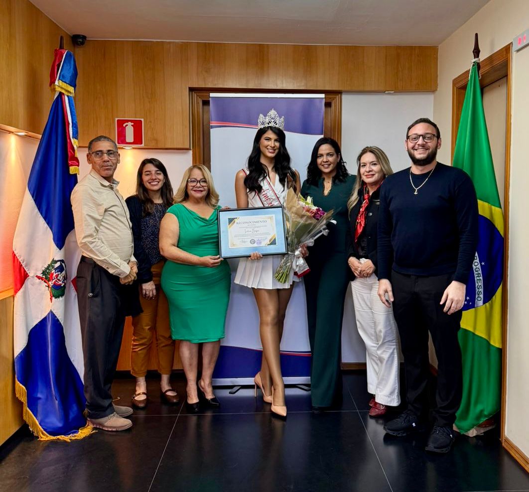 Consulado dominicano en São Paulo recibe a Miss América Latina del Mundo 2025